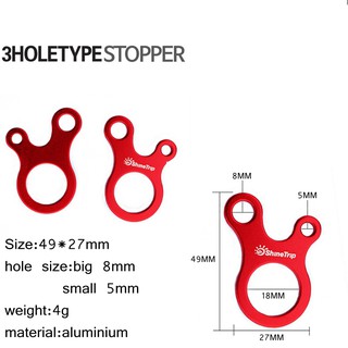 คาราไบเนอร์ คาราบิเนอร์ Shine Trip Carabiner, Stopper ตัวปรับเชือก ตัวรั้งเชือก 3 ห่วง, Aluminum แพ็คคู่ (2 ชิ้น)