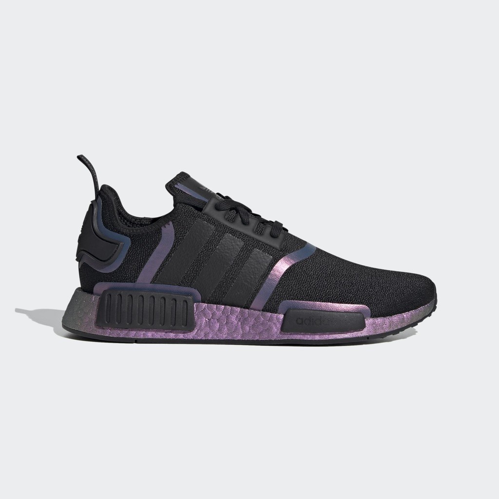 ▨ADIDAS ORIGINALS NMD_R1 BOOST cushioning sneakers FV8732 black and purple men s shoes