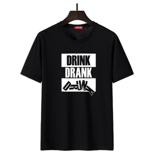 เสื้อคู่ - ดื่มดื่มเมาเสื้อ DRIFIT เสื้อยืดท็อปส์ซูสําหรับ UNISEX แฟชั่นเกาหลี