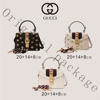 Brand new genuine Gucci Sylvie series leather mini handbag