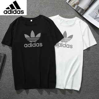 Spot Auction Adidas เสื้อยืดลำลองสำหรับผู้ชายผู้หญิงแขนสั้น Oversize new cotton 100%