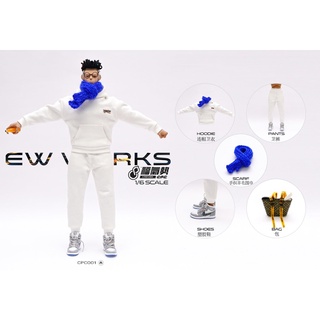 CPOP CREW CPC001A ขาว  1/6 : Fashion Sports Suit