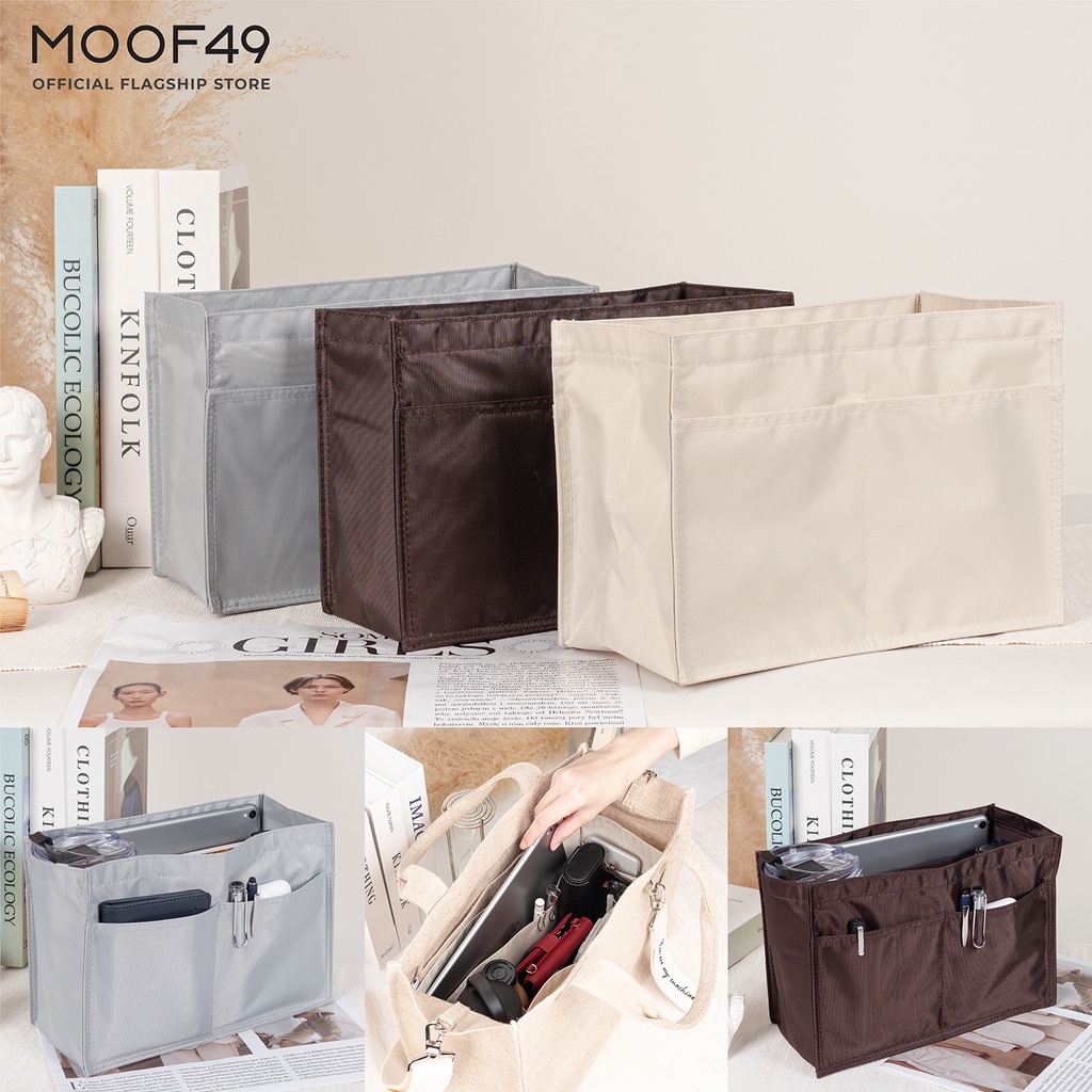 Bag Organizers 160 บาท MOOF49 กระเป๋าจัดระเบียบ Tote Bag Organizer Insert มีสามสี สามขนาด (S/M/L) ใช้ได้กับ Sunshine Series และรุ่นอื่นๆ Women Bags
