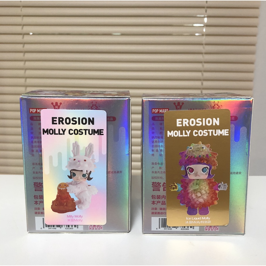 Molly x Instinctoy Popmart สีพิเศษ Art toy Designer Toy Blind Box กล่องสุ่ม (พร้อมส่ง มือ 1 กล่องครบ