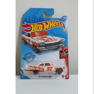 รถเหล็ก Hotwheels 57 PLYMOUTH FURY (ib012)