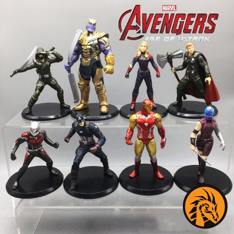 พร้อมส่ง ครบชุด 8 ตัว โมเดล อเวนเจอร์ส Avengers ขนาด 8-11 ซม. เกรดพรีเมี่ยม งานสวยมาก ได้ครบชุดทั้ง 8 ตัวเลยครับผม
