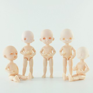 ใหม่ 16ซม.Doll 13 Movable Joints Naked Body ของเล่นสําหรับเด็กตุ๊กตาแต่งหน้า