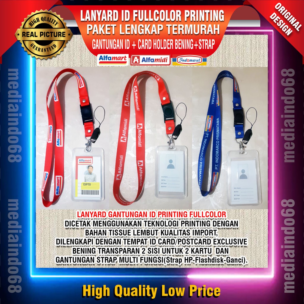 ALFAmart – ALFAMidi - INDOmaret Lanyard, ID, HP/Flashdisk Digital Printing
