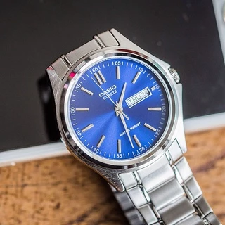 MTP-1239D-2A ผู้ชายวันที่สัปดาห์ Dual ปฏิทิน WaterProof สแตนเลส Causal Bussness นาฬิกา 38 มม.