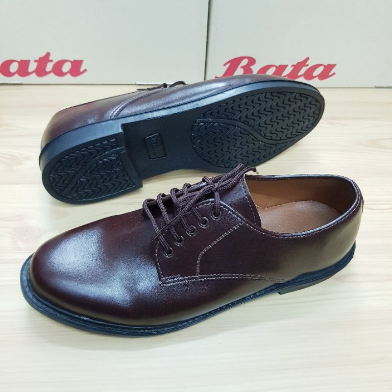 รองเท้าหนัง Bata ผูกเชือก สีดำ สีน้ำตาล (37-46)