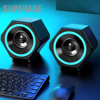 Superage Sada ลําโพงซับวูฟเฟอร์ Usb สําหรับคอมพิวเตอร์พีซีแล็ปท็อป V`138