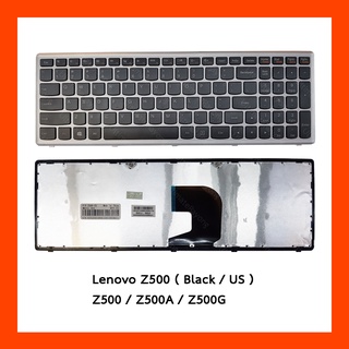 Keyboard Lenovo Z500 Black US แป้นพิมพ์ ภาษาอังกฤษ ฟรีสติกเกอร์ไทย-อังกฤษ