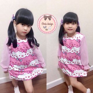 เดรสเด็กลายคิตตี้น่ารัก​ #มีแม่ลูก