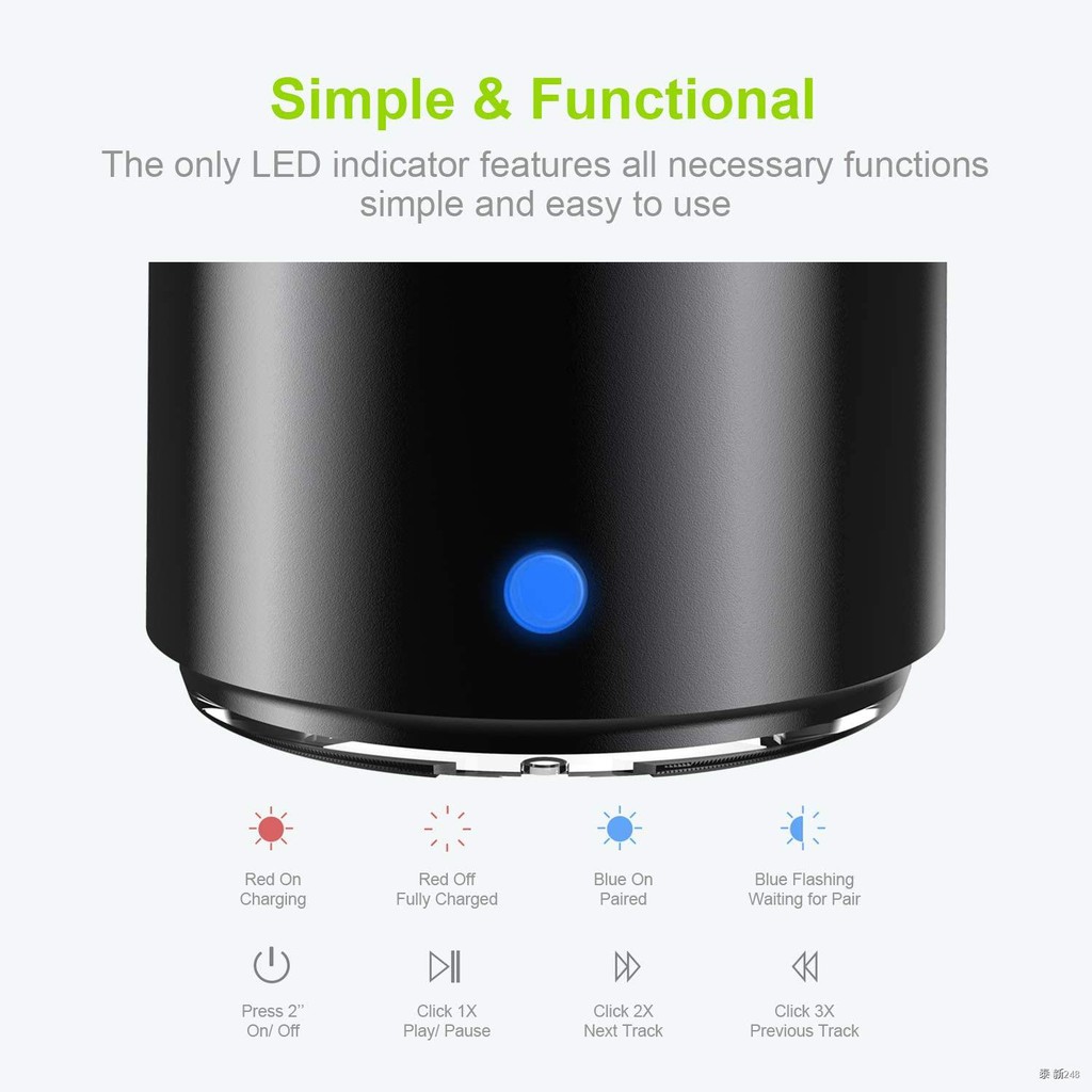 EWA Bluetooth Speaker IP67 Waterproof Mini Wireless Portable Speakers ...