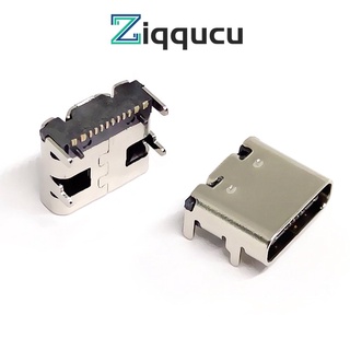 Ziqqucu ซ็อกเก็ตชาร์จ USB 3.1 Type-c 16 Pin ตัวเมีย สําหรับโทรศัพท์มือถือ