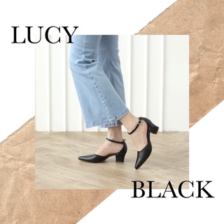 Lucy : รองเท้าส้นสูงหนังวัว