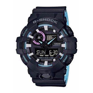 Casio G-SHOCK นาฬิกาข้อมือ รุ่น GA-700PC-1ADR - ดำ-ฟ้า / ดำ