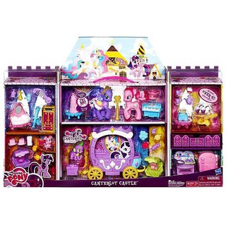 ็Hasbro MY LITTLE PONY CASTLE / My Little Pony Exclusive Deluxe Playset Canterlot Castle ปราสาทม้าโพนี่ มาพร้อมมา 2 ตัว