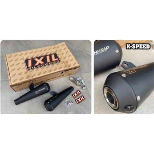 ปลายท่อสูตร Ixil IronHead black edition for Royal Enfield GT 650 & Interceptor 650