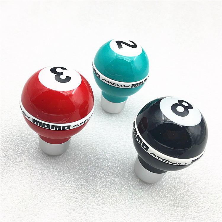Universal รถเกียร์ Shift Knob Ball 2 3 8 บิลเลียดรูปร่างคู่มือ Lever Stick Shifter
