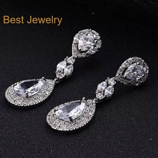 Best Jewelryต่างหูเพชรเกรดพรีเมี่ยม ประกายไฟเทียเท่าเพชรแท้ เครื่องประดับออกงาน เกรดสวย สร้อยเพชร รับ dropship