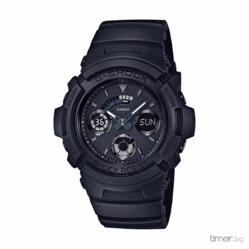 Casio G-Shock นาฬิกาข้อมือผู้ชาย สายเรซิ่นรุ่นAW-591BB-1A-สีดำ
