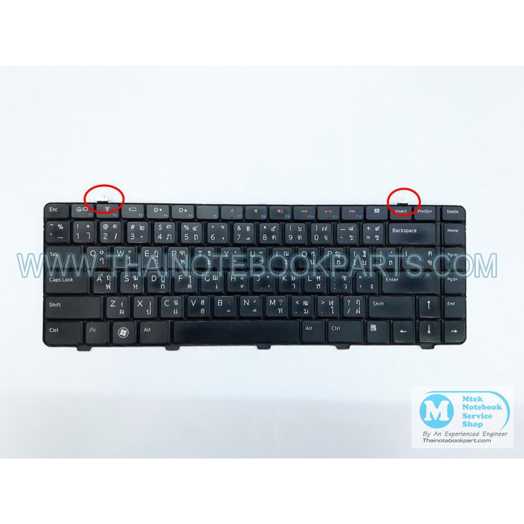 คีย์บอร์ดโน๊ตบุ๊ค Dell Inspiron 1464 laptop keyboard AEUM3U00110 (สินค้ามือสอง,สีดำ)