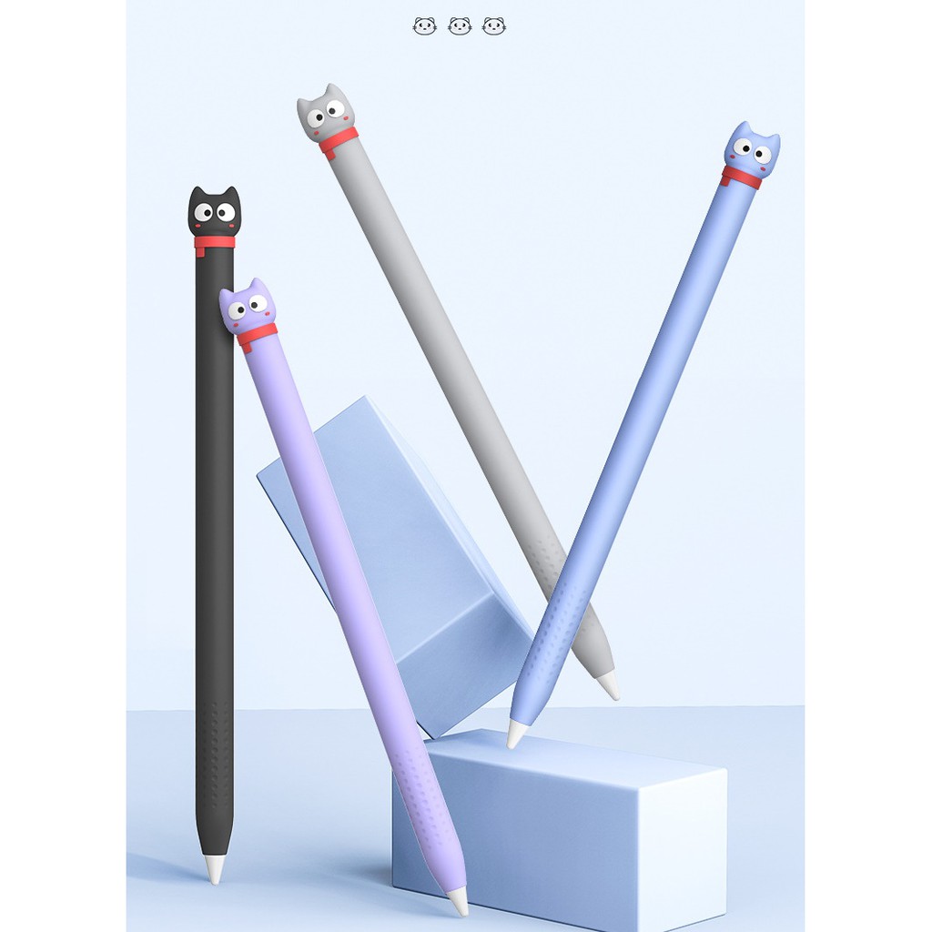 ฝาครอบปากกาซิลิโคนสําหรับ Apple Pencil 1 ดินสอ 2 แมว