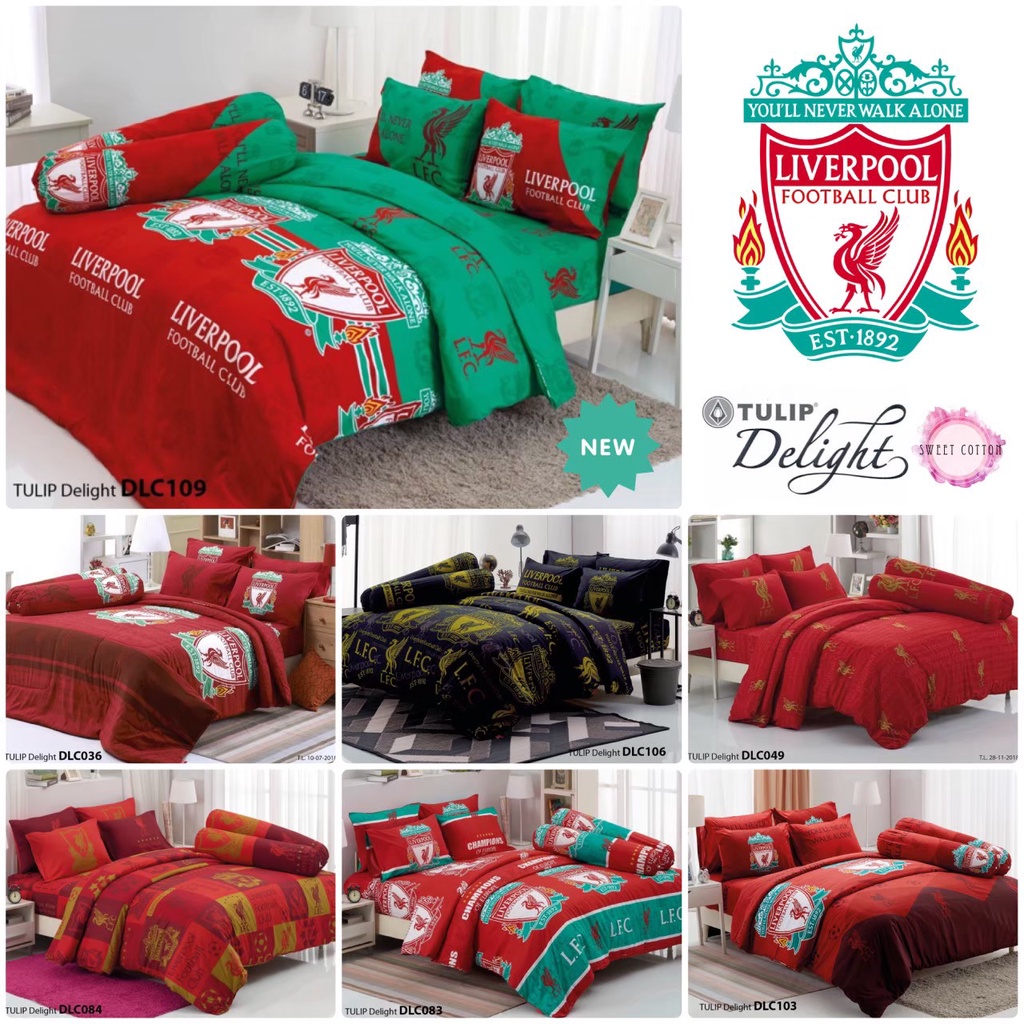 !!พร้อมส่งทุกขนาด!! ผ้าปูที่นอน ไม่รวม ผ้านวม ลายลิขสิทธิ์แท้ ลิเวอร์พูล Liverpool