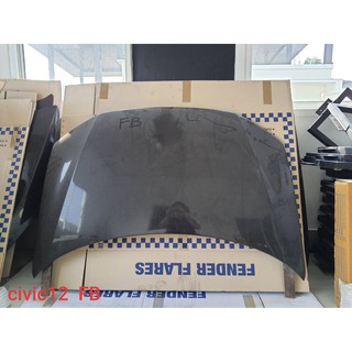 ฝากระโปรง carbon ทรง OEM (เรียบ)   สำหรับ Honda Civic FBปี 2012-2015