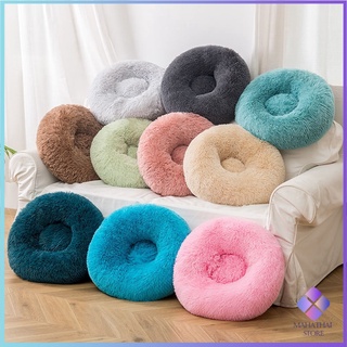 ที่นอนนุ่ม ทรงกลม ที่นอนแมว ที่นอนสุนัข เบาะนุ่ม ๆ Donut Pet Bed