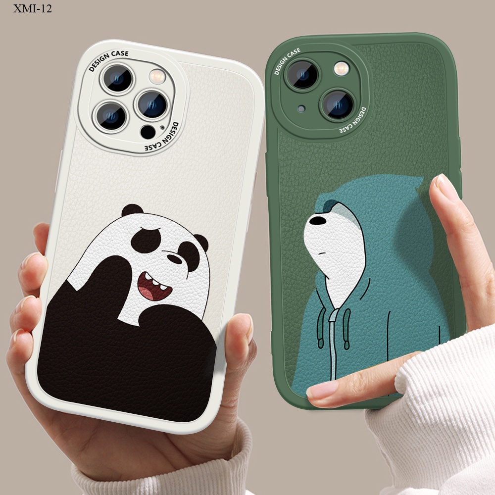 Xiaomi Mi 12 12X 11 11T Pro Lite NE 5G สำหรับ Case White Bear เคสโทรศัพท์ Protective Dermatoglyphics Shell