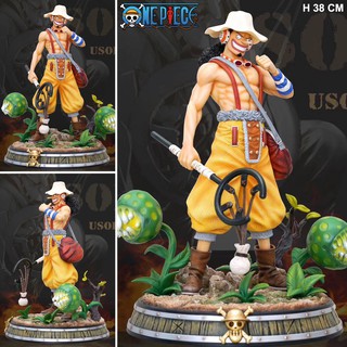 Figure ฟิกเกอร์ Model งานปั้น GK One Piece วันพีซ เต็มพิกัดสลัดจอมลุย วันพีช Usopp อุซป กลุ่มโจรสลัดหมวกฟาง สูง 38 cm