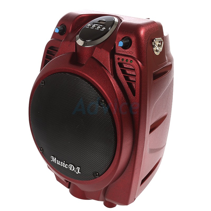 Music D.J. (D8500) Red +USB,BLUETOOTH แถม Microphone