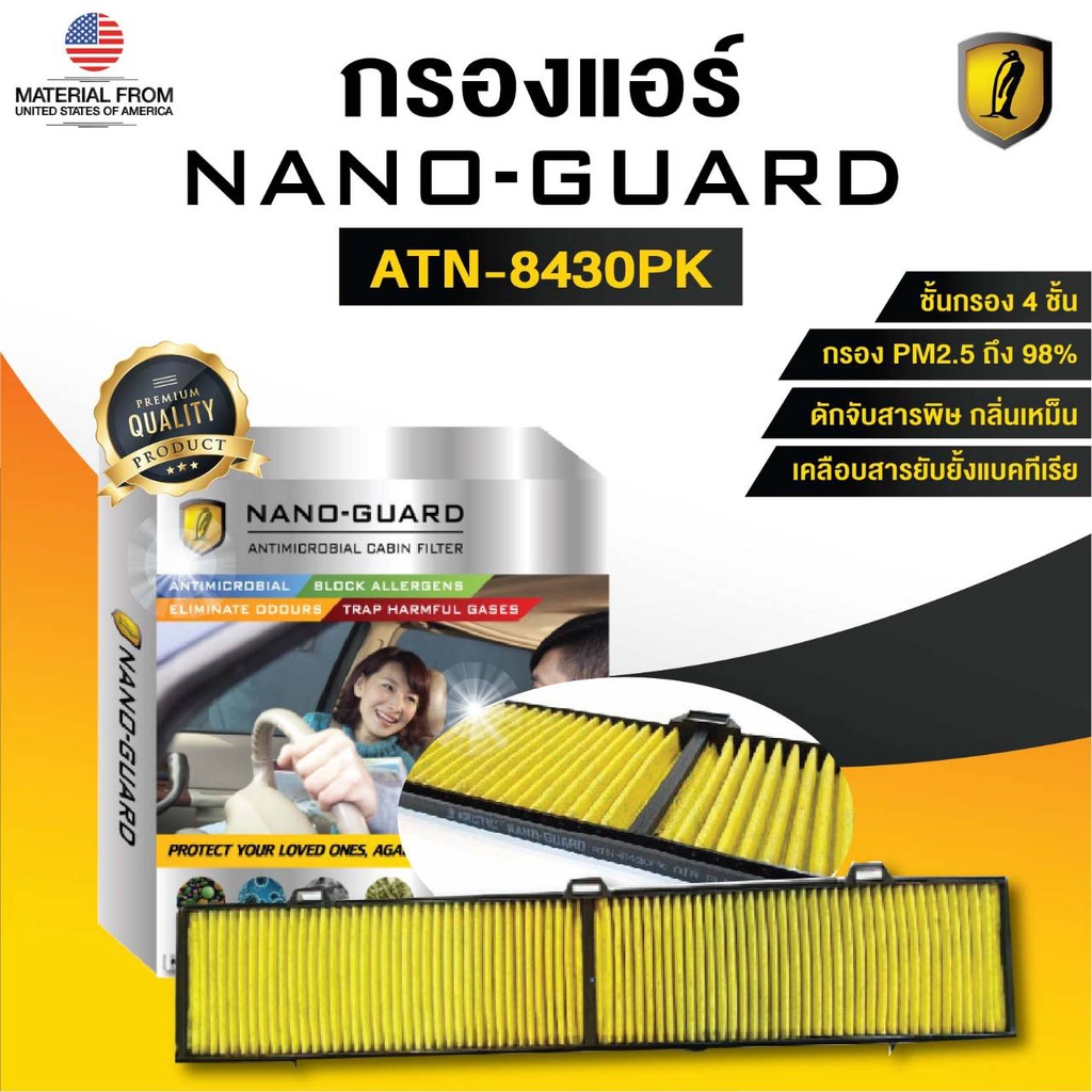 BMW X1 (E84) (2010-2015) ATN-8430PK (กรองแอร์ ARCTIC NANO-GUARD FILTER ฆ่าเชื้อโรค + ดูดกลิ่นเหม็น +