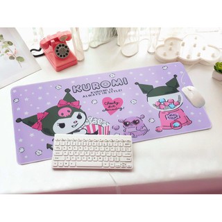 KUROMI PP 3P  แผ่นรอง คีย์บอร์ด รองคีย์บอร์ด keyboard ลาย KUROMI  3P  P  คุโรมิ งานสวย  ขนาด 30 x 70 cm แผ่นหนานุ่ม 8118