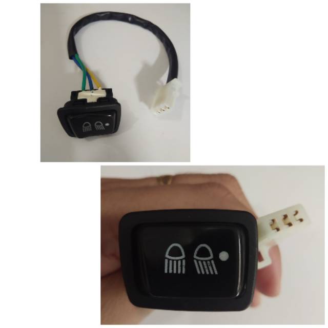 TOMBOL AEROX 155 3-POINT DIM LIGHT BUTTON (FAR-DEKAT-OFF LIGHT FUNCTION)
