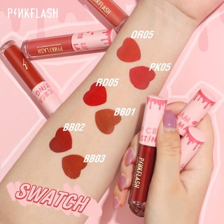 PINKFLASH ลิปสติกเนื้อแมท กันน้ำ ติดทนนาน Melting Matte Lip Cream 2.3 g.