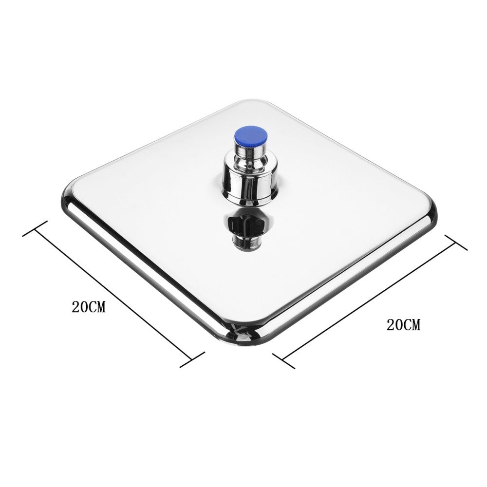 ฝักบัวเทอร์โบ เพิ่มแรงดันน้ำ ประหยัดน้ำ ฝักบัวอาบน้ำขนาดใหญ่หมุนได้ หมุน 360 ° ขนาดใหญ่9นิ้ว - รูปที่ 4