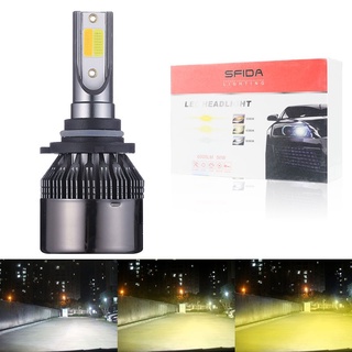 หลอดไฟตัดหมอก LED H4 H7 H1 H11 9005 9012 3000k 4300k 6000k 3 สี สําหรับรถยนต์ 2 ชิ้น