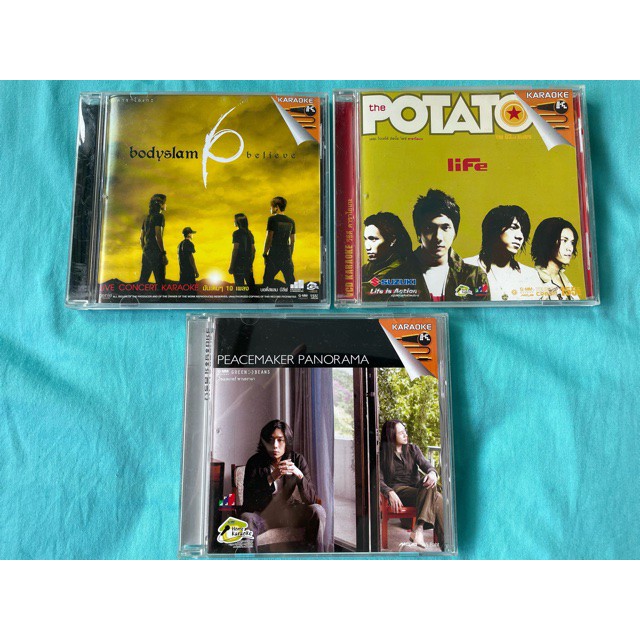 VCD Karaoke - Bodyslam Believe, Potato Life, Peacemaker Panorama (มืองสอง) แผ่นแท้ สภาพดี