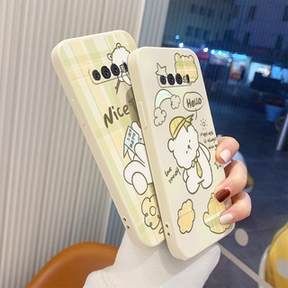 เคส หมีลายสก๊อต เคสมือถือ ซิลิกาเจลเหลว Phone Case For Samsung Galaxy S10 S9 Plus S10E S10Plus S9Plus ฝาหลังโทรศัพท์บางเฉียบ