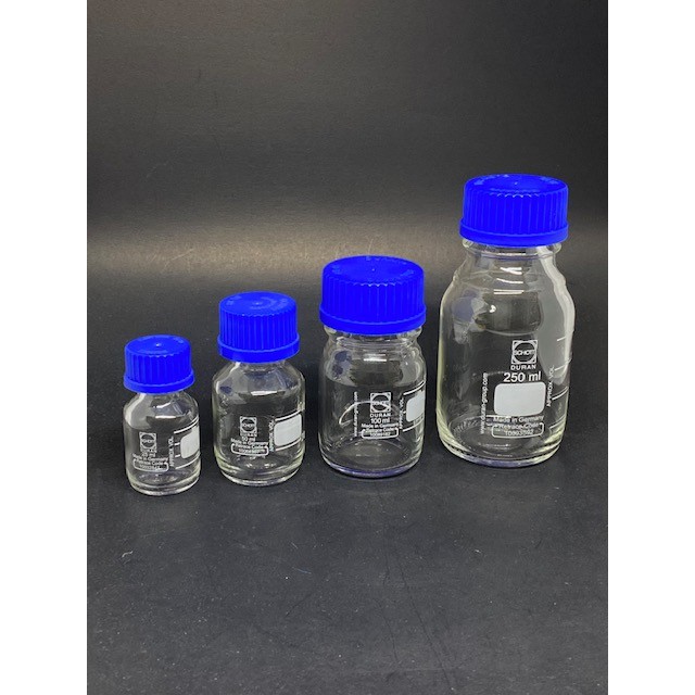 Laboratory Bottle 25ML, 50ML,100ML, 250ML, 500ML, 1000ML ยี่ห้อ Duran ประเทศ Germany ขวดดูแรน ขวดใส่