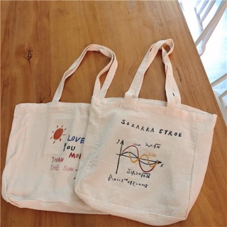 กระเป๋าผ้าลดโลกร้อน Morning tote bag