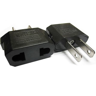 อะแดปเตอร์แปลง Portable Mini EU to US AC Power Plug Travel 1 ชิ้น