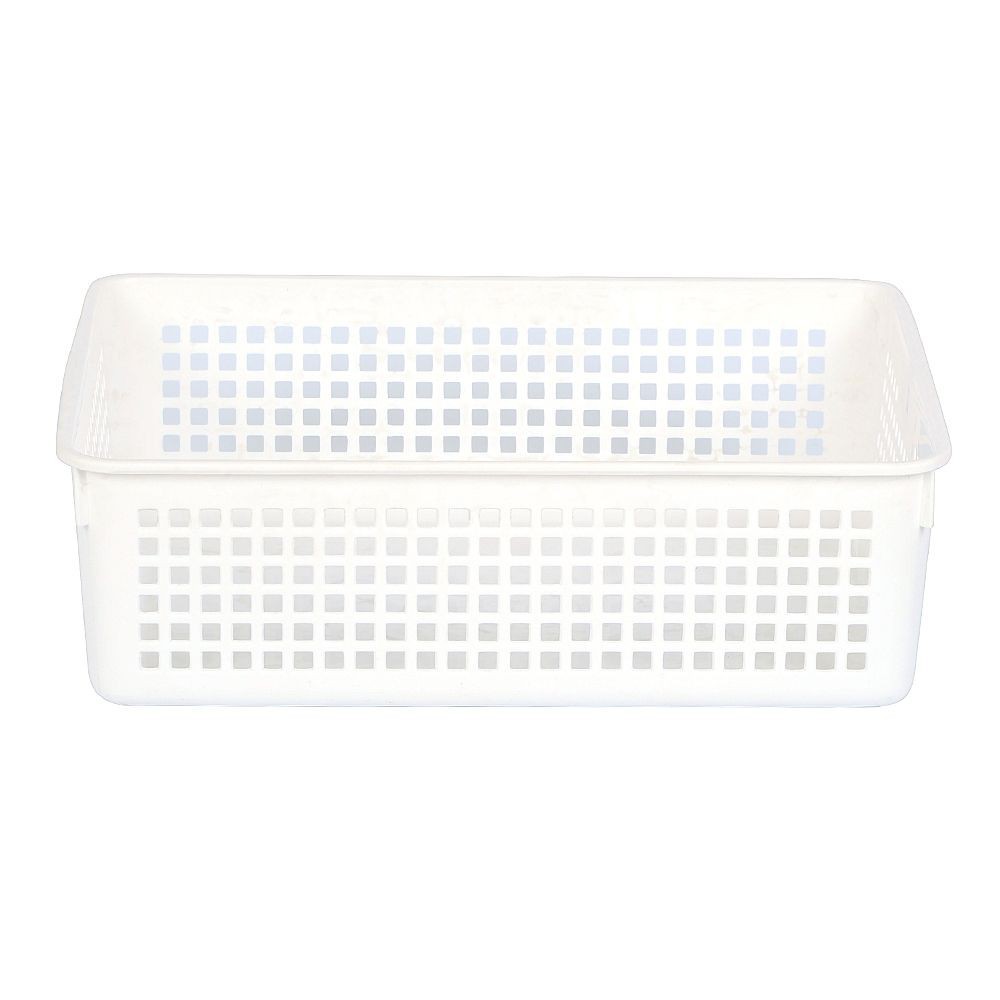 ตะแกรงใส่ของเหลี่ยม กลาง INSPACE KECH 5181 สีขาว  KITCHEN GRATE SQUARE INSPACE 5181 WHITE