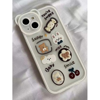 เคสโทรศัพท์ไอโฟน(iphone) การ์ตูน หมี และ กระต่าย