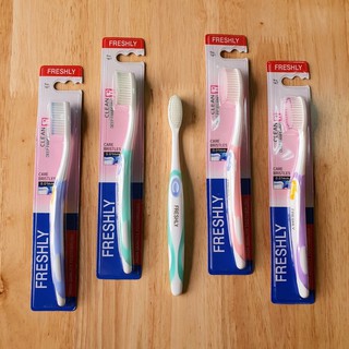 Soft toothbrush  แปรงสีฟันขนนุ่ม Freshly 0.01 mm. หัวแปรงขนาด L แปรงสะอาด ใช้ดีมาก