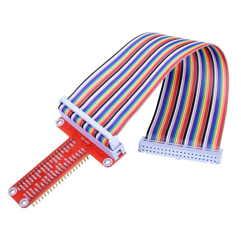 RPI GPIO Breakout Expansion Board + สายเคเบิ้ลริบบิ้น + assembl