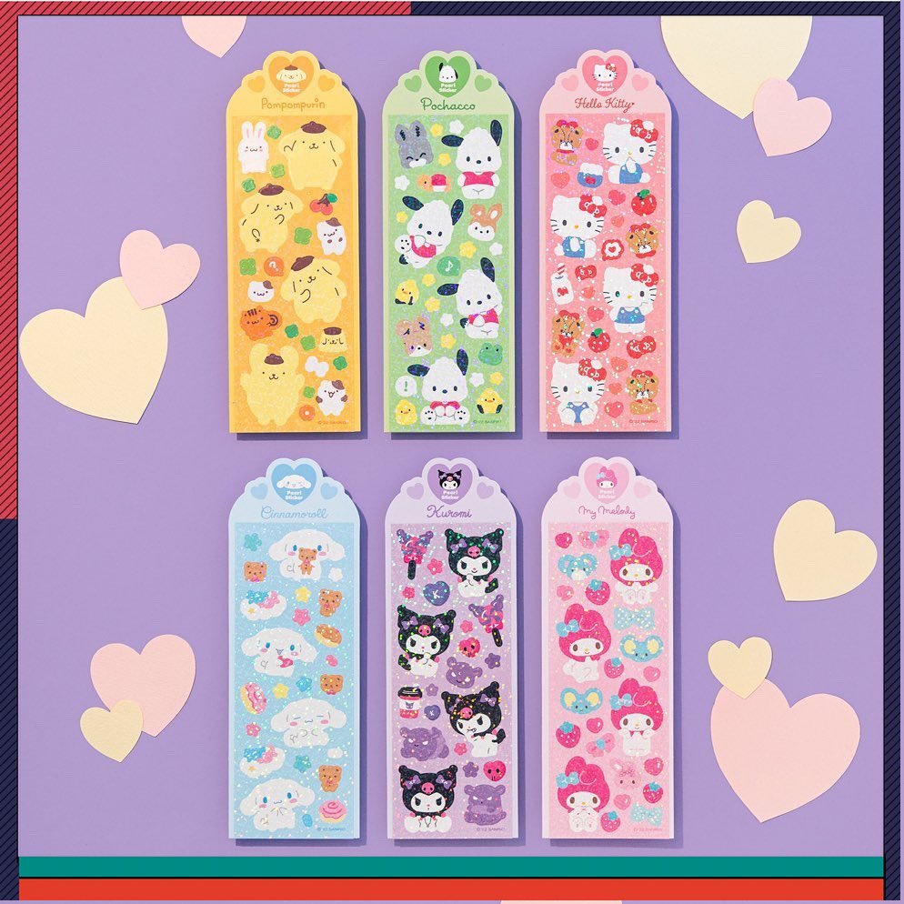 สติกเกอร์เลเซอร์ ลาย Sanrio Kuromi Melody สําหรับตกแต่งสมุดภาพ การ์ด Diy
